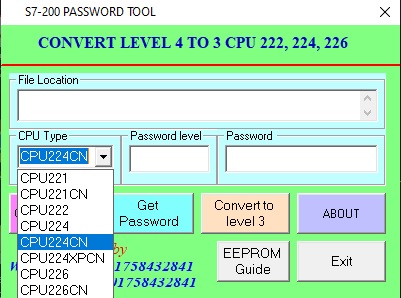 siemens plc password unlock
