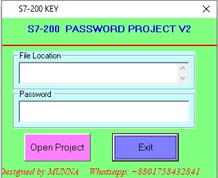 siemens plc password unlock