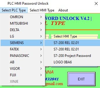 siemens s7200 plc password unlock