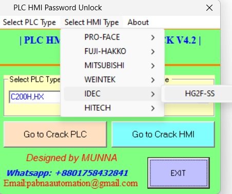 idec hmi password unlock