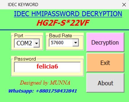 idec hmi password unlock