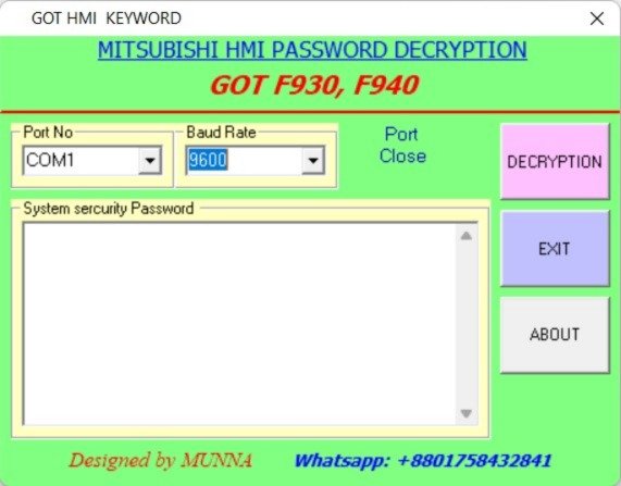 mitsubishi hmi password crack