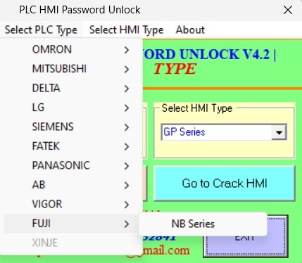 fuji plc password unlock