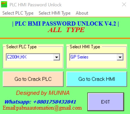 Fatek FBE series PLC password crack free download