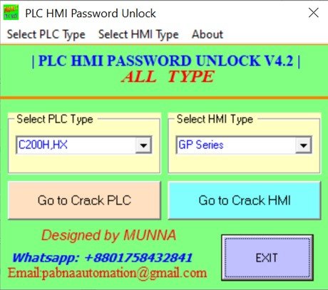   Proface HMI GP series password unlock software free download