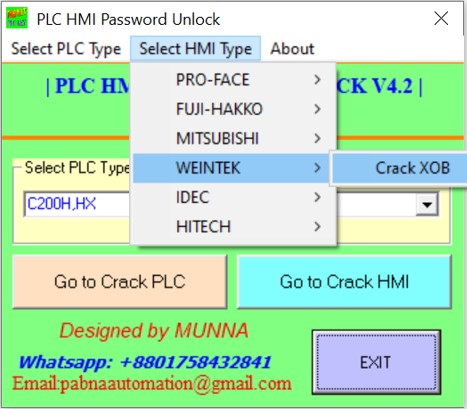 How to Unlock weintek HMI xob file